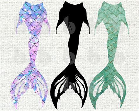 Sexy Mermaid Tail Scales Svg Files For Cricut Silhouette Cut Etsy