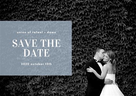 Free Custom Printable Save The Date Postcard Templates Canva