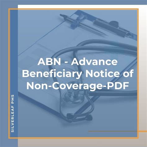 Advance Beneficiary Notice Of Non Coverage Abn Pdf Silver Leaf Pms 2024