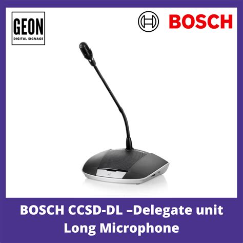 Bosch Ccsd Dl Delegate Unit Long Microphone Geon Asia