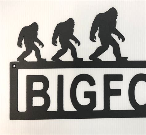 Bigfoot Trail Street Sign Indoor Or Outdoor Sasquatch Metal Etsy