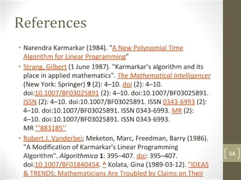 Karmarkar Algorithm презентация доклад