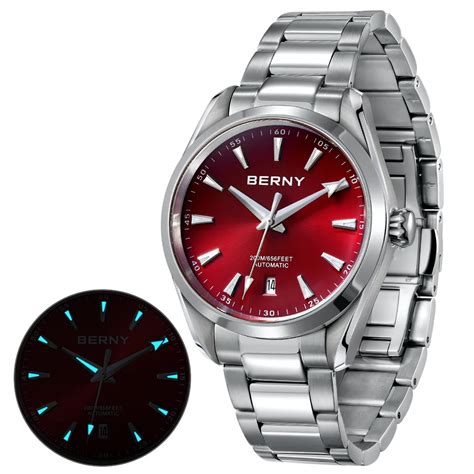 Berny Montre Existent Pour Homme Seiko Nh M Canique En Acier