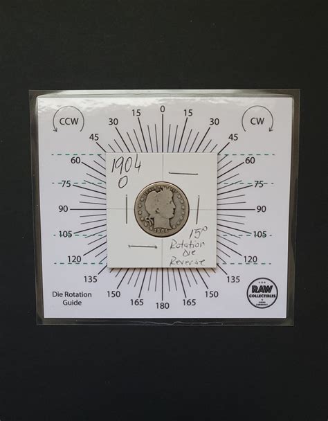 1904-O Barber Quarter rotated die error | Coin Talk