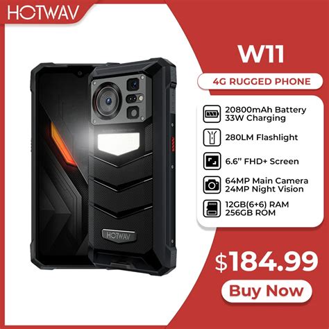 Hotwav W Smartphone Rugged Lanterna Lm Mah W Fhd Mp