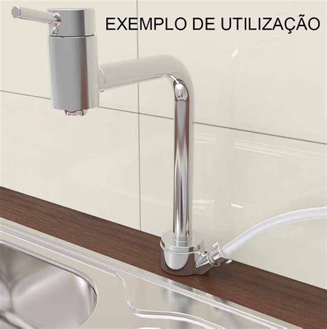 Adaptador Torneira Cozinha Mesa Saída Derivação Lateral para