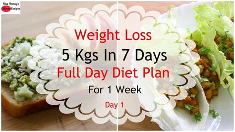 How To Lose Weight Fast 5kgs In 7 Days Full Day Diet Plan For Weight