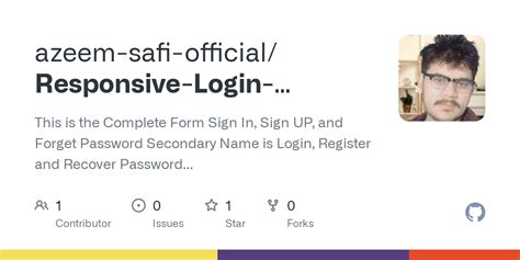 Github Azeem Safi Official Responsive Login Registration And Forgot