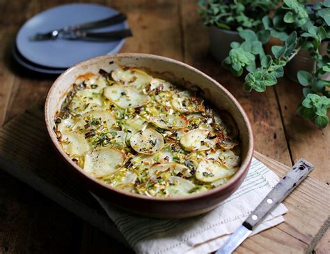 Leek Potato Gratin Recipe Abel Cole