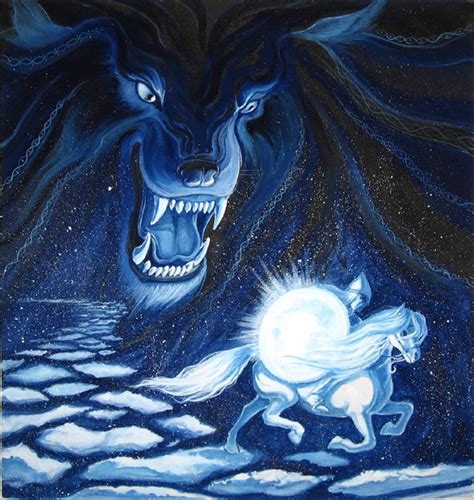 Fenrir and the Moon by Relotixke on DeviantArt