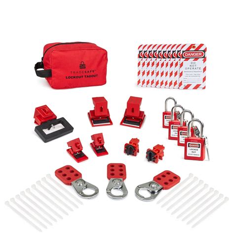 TRADESAFE Breaker Lockout Tagout Electrical Loto Kit 120 277V To 480