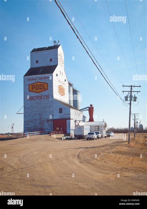 A View Of The Historic Saskatchewan Wheat Pool Grain Elevator In