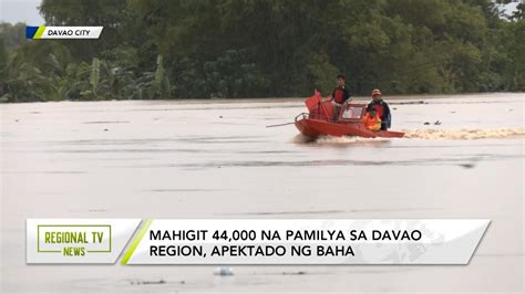 Regional Tv News Mahigit Na Pamilya Sa Davao Region Apektado