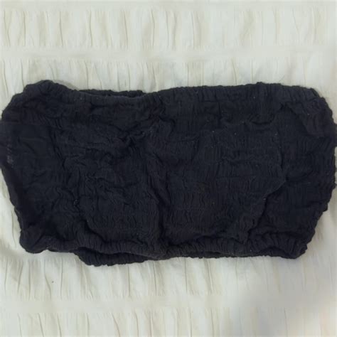 Black Boob Tube Depop