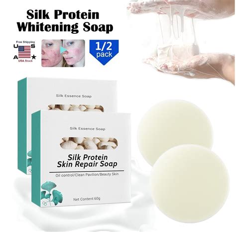 Skinferm Collagen Milk Whitening Soap Bar Silk Protein Skin Repair