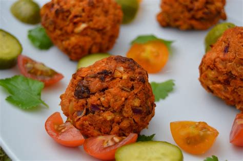 Sweet Potato Falafel With Sesame Lemon Dressing Nest And Glow