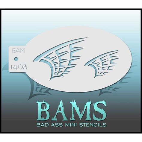 Bad Ass Bams FacePaint Stencil Facepaintshop