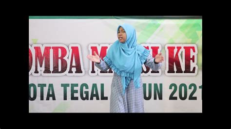 Pidato Putri Mapsi 2021 Purwanti Cahyaning Tyas Youtube