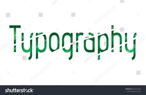 Logo Typography Word Green Stock Illustration 2010514262 | Shutterstock