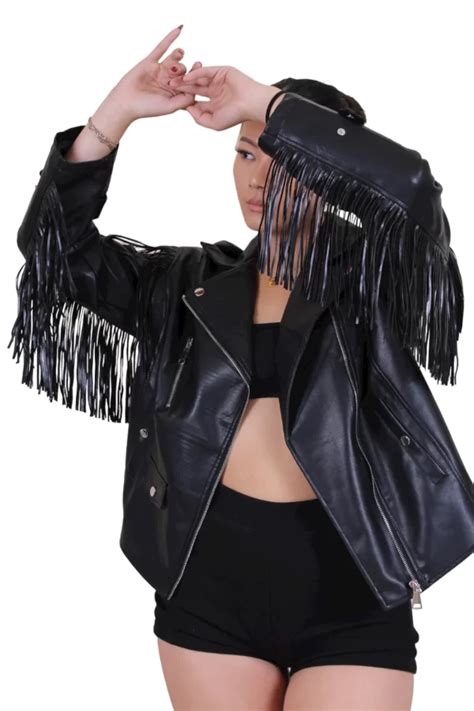 Cowgirl Moto Fringe Western Jacket A2 Jackets