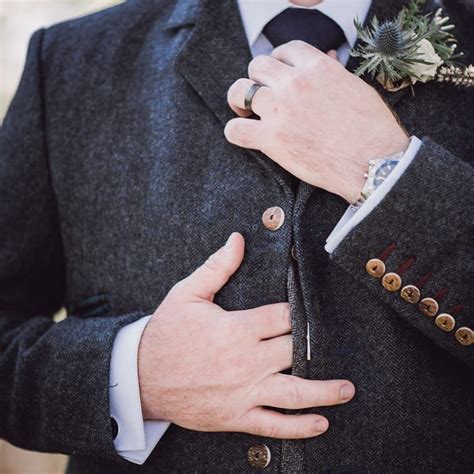 Thistle Buttonhole Thistle Boutonniere Scottish Wedding Image By