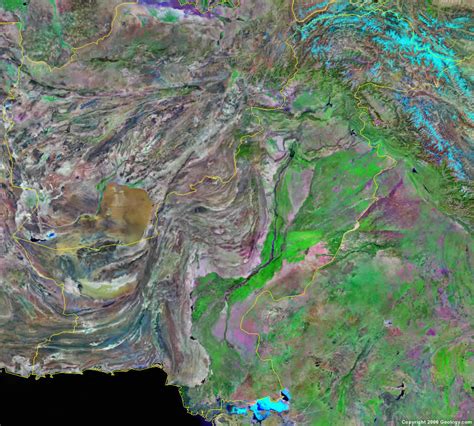 Pakistan Map and Satellite Image