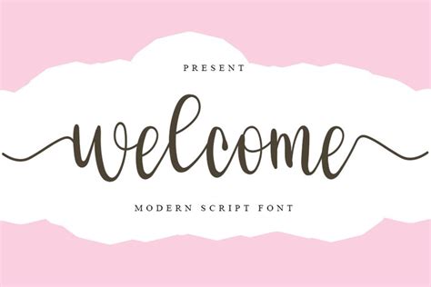 Welcome - Modern Script Font (1392904)