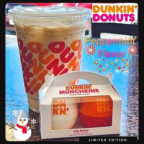 Dunkin Donuts Makeup Last Dunkin Donut Peppermint Munchkin Lip Balm In Mini Munchkin Box