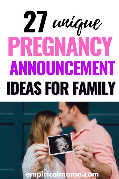 27 Creative Ways to Announce Pregnancy to Family in Person | empiricalmama