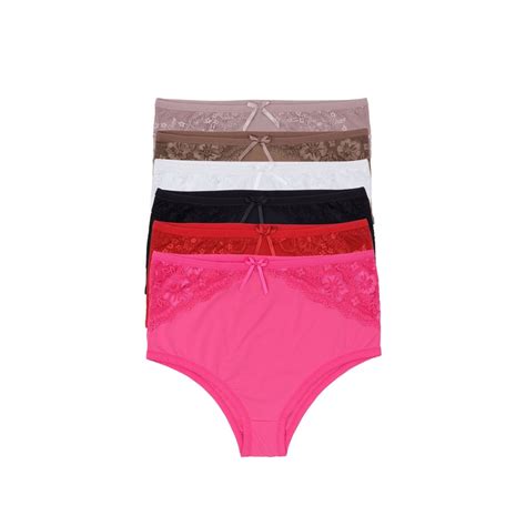 Kit Calcinhas Cós Alto Detalhes Em Renda Lingerie Shopee Brasil
