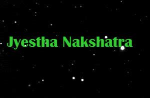 jyestha Nakshatra means the eldest one and lorded by Indra