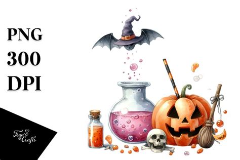 Funny Halloween Magic Potion | Sublimation | Clipart