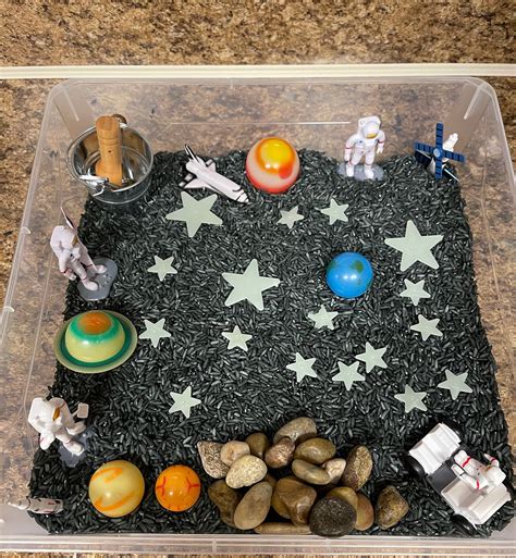 Space Sensory Bin Outer Space Space Sensory Kit Flisat Etsy