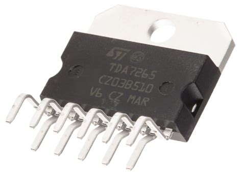 TDA7265 STMicroelectronics | STMicroelectronics,Audio25W, 11-Pin ...