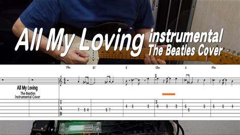 All My Loving The Beatles Instrumental Covertab付 Youtube