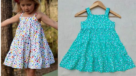 Beautiful Baby Frock Cutting And Stitching Layered Baby Frock Frill