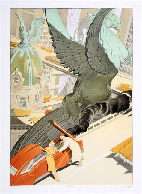 Schuiten Les Cités obscures lithographie Brüsel n15 225 signée