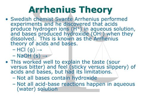 Lesson 6 Acid Base Theory Ppt Download