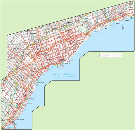 Toronto area map