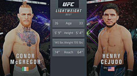 Conor Mcgregor Vs Henry Cejudo Ufc Gameplay Pro Difficulty