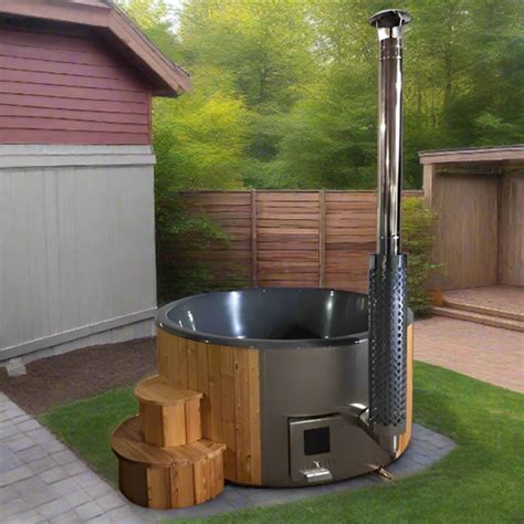 Saunalife Model S4n Premium Wood Fired Hot Tub Mysaunaworld