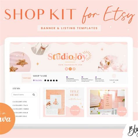 Etsy Shop Banner Kit Canva Etsy Banner Templates Etsy - Etsy 
