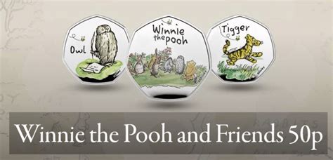 Winnie The Pooh 50p 9 Coin Set 2020 2021 2022