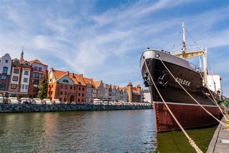 Ship Soldek On The River Motlawa In Gdansk Poland Editorial Photo