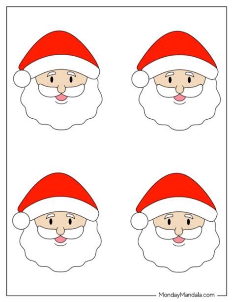 66 Santa Templates Free Pdf Printables