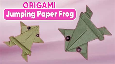 Origami Paper Frog How To Make A Paper Jumping Frog Origami Frog