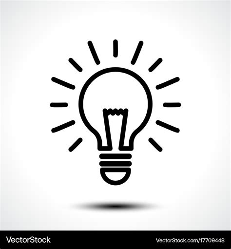 Light bulb idea logo template Royalty Free Vector Image