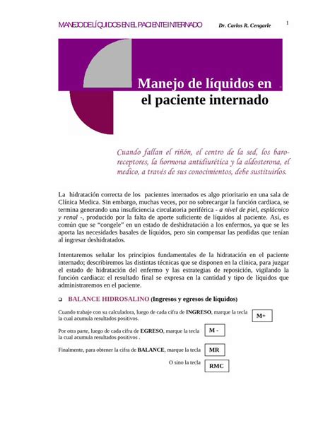 PDF Manejo de líquidos en el paciente PDF fileSUSTITUCION DE