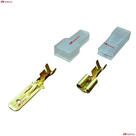 Terminal Macho E Femea - Kit Terminal Macho E Fêmea De Encaixe 6,3 E Capas 50 De Cada - Carrefour