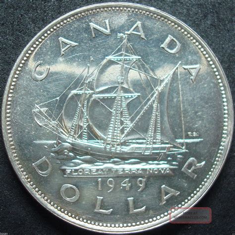 1949 Canada Silver Dollar Coin